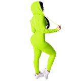 2pcs Jogging Suits For Women Winter Running Sets Casual Hoodies Zipper Top Sweat Pants Tracksuit Jogger Suits Female Sportswear