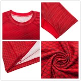 Red Compression Elasticity Sport Shirt Men Quick Dry Mens Running T-shirts Snake Gym Clothing Fitness Top Rashgard Soccer Jersey