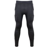 Men Sports Kneepad Elbow Shock Guard Compression Padded Shorts Shirt Vest Set Soccer Basketball Protective Gear Chest Rib Guards