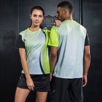 Sport Table Tennis Shirt Printed Breathable Quick Dry Short Sleeve Badminton Shirts Vetement Tennis De Table Tennis Clothes