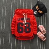 Boys sport clothes Autumn winter Cotton Letter 68 Coat Full Sleeve Hooded jacket Boy's Kids Children's Clothing Sweater