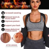Women Waist Trainer Corset Zipper Vest Neoprene Body Shaper Cincher Tank Top with Adjustable Straps Waist Shapewear