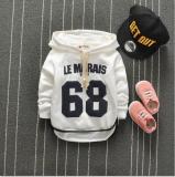 Boys sport clothes Autumn winter Cotton Letter 68 Coat Full Sleeve Hooded jacket Boy's Kids Children's Clothing Sweater