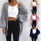 Loose Knitted Cardigan Sweater For Women 2020 New Loose Open Stitch Sleeve Autumn Winter Coat Solid Casual Jumper Plus Size Coat