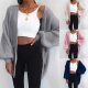 Loose Knitted Cardigan Sweater For Women 2020 New Loose Open Stitch Sleeve Autumn Winter Coat Solid Casual Jumper Plus Size Coat