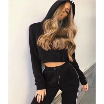 2Pcs Women Ladies Tracksuit Crop Hoodies Sweatshirt Pants Sports Running Sets Sports Wear Fitness Clothing Female Trainning Set