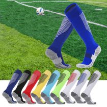 Sports Cycling Woman Men Compression Football Socks High For Sport Men's Cotton Yoga Long Towel Bottom Over Knee Stripe Socks