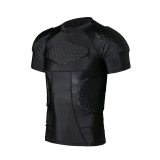 Men Sports Kneepad Elbow Shock Guard Compression Padded Shorts Shirt Vest Set Soccer Basketball Protective Gear Chest Rib Guards
