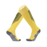 Sports Cycling Woman Men Compression Football Socks High For Sport Men's Cotton Yoga Long Towel Bottom Over Knee Stripe Socks