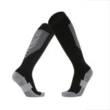 Sports Cycling Woman Men Compression Football Socks High For Sport Men's Cotton Yoga Long Towel Bottom Over Knee Stripe Socks