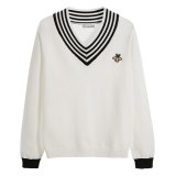 2020 casual Autumn winter V Neck Knitted Pullovers Women loose basic Sweater Solid Color Jumpers female sweater top
