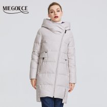 MIEGOFCE 2020 Winter Collection Women's Warm Jacket Made With Real Bio Parka Women Windproof Stand-Up Collar With Hood Coat