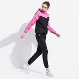 Sauna Suit Women Gym Clothing Set Men Pullover Hoodies Tops Running Fitness Exercise Sportswear Weight Loss Sweating Sports Suit