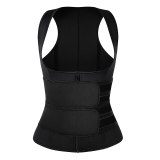 Women Waist Trainer Corset Zipper Vest Neoprene Body Shaper Cincher Tank Top with Adjustable Straps Waist Shapewear