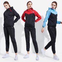 Sauna Suit Women Gym Clothing Set Men Pullover Hoodies Tops Running Fitness Exercise Sportswear Weight Loss Sweating Sports Suit