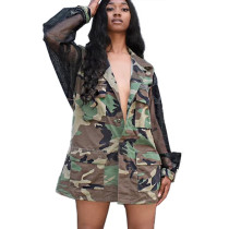 2020 Street Fashion Trend Loose Camouflage Mesh Hollow Stitching Thick Long-sleeved Jacket Autumn 20200227246