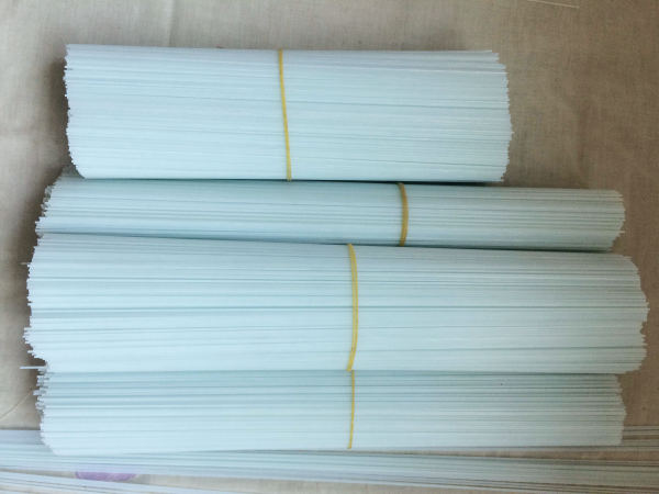 A+ Unpainted Clear Solid Fibreglass Stems Rods for Pole Foat