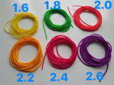 1 of 2 Double Layers Twincore Hollow Latex Elastic 1.6 1.8 2.0 2.2 2.4 2.6 2.8 3.0 3.2 3.5 4.0mm