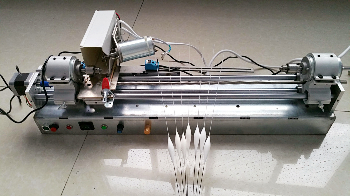 US$ 680.00 - Semi-automatic Lathe for Making Fishing Float Cutting