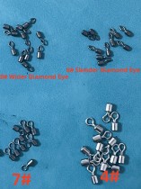 Brass Nickel-Coated Halfway Swivel #4 #7 #8