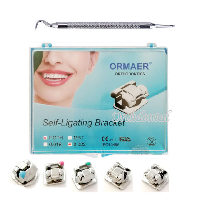 ORMAER Dental Orthdentic Self-Ligating Brackets Roth/MBT 022 28pcs/kit DAMON Q System