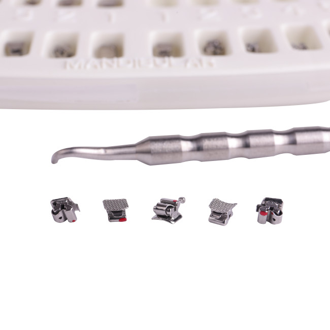 Dental Orthodontic Active/Passive Self-Ligating Brackets Roth/MBT022 Hook3/Hook345 with Tool