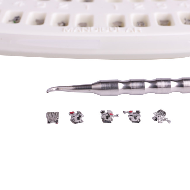 Dental Orthodontic Active/Passive Self-Ligating Brackets Roth/MBT022 Hook3/Hook345 with Tool