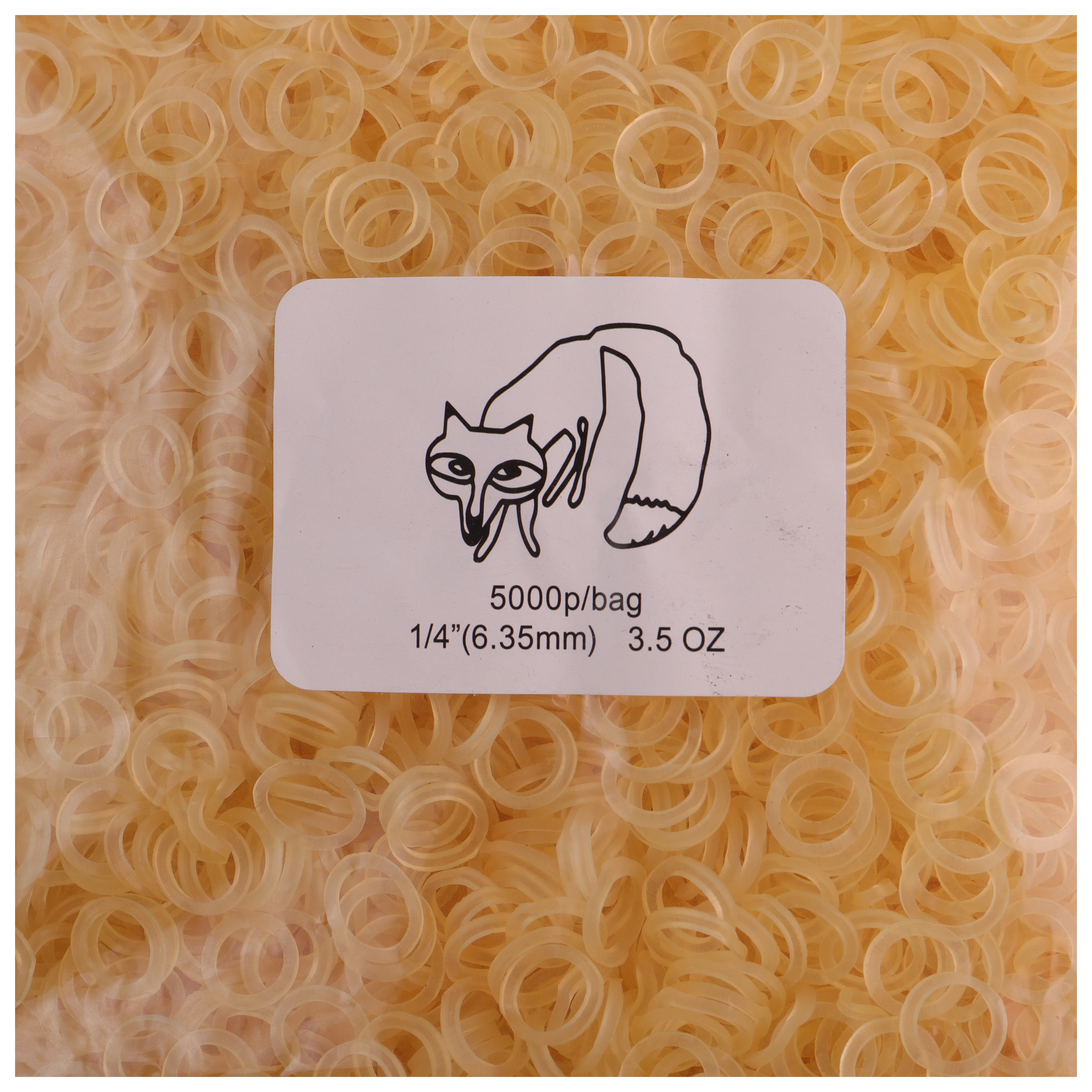 5000pcs Dental Orthodontic Rubber Bands - Assorted Sizes (1/4", 3/16", 5/16", 3/8")