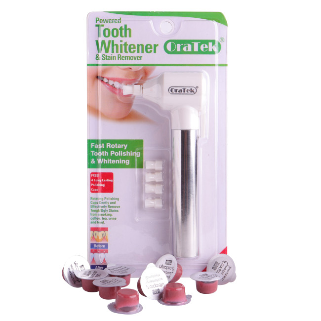 Oratek Teeth Polisher Stain Remover Whitener + Polishing Paste Mint Taste（20cups） & walterberry Taste（20 cups）