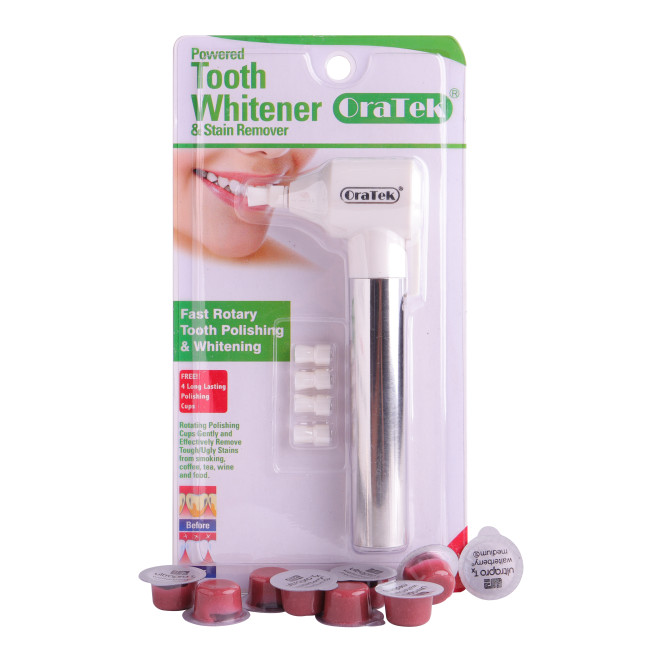 Oratek Teeth Polisher Stain Remover Whitener + Polishing Paste Mint Taste（20cups） & walterberry Taste（20 cups）