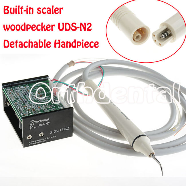 Dental Ultrasonic Built-in Scaler Woodpecker EMS UDS-N2 Detachable Handpiece New