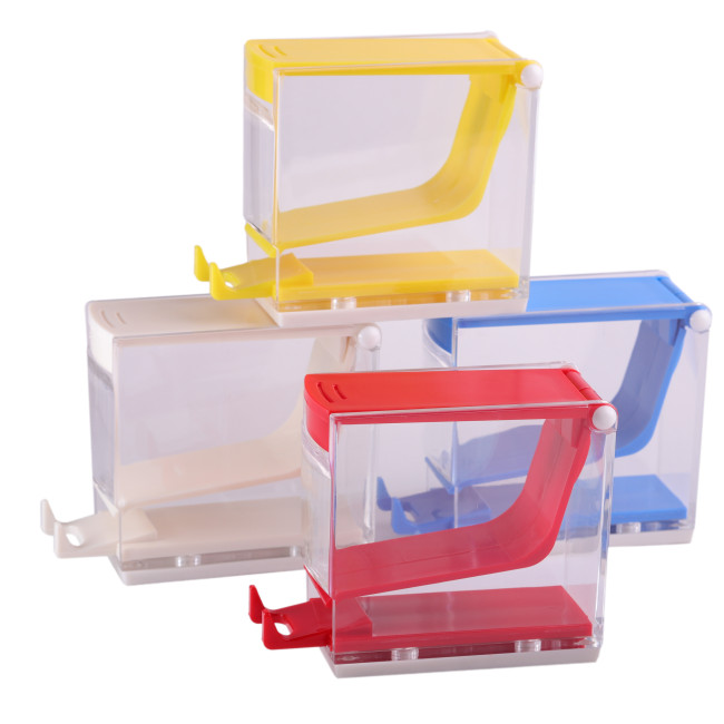 Dental Cotton Roll Dispenser Holder Storage Organizer Box Press/Drawer Type White/Blue/Yellow/Red