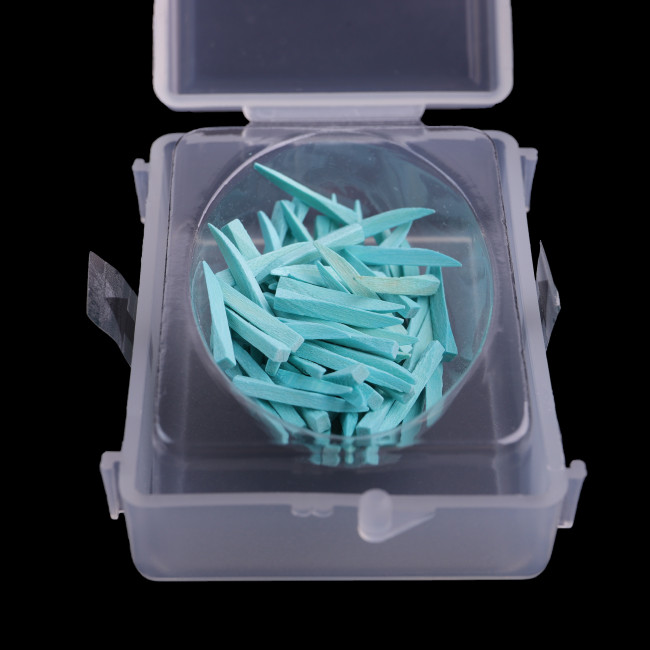100Pcs Dental Colored Wooden Wedges Fixing Restoration Interdental Composite 6 Sizes for Choose