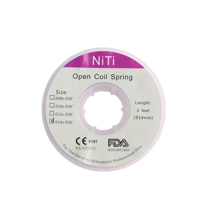 1Pcs / Roll 3 Feet Dental Orthodontic Niti Open Coil Spring 914mm 4 Sizes For Choise