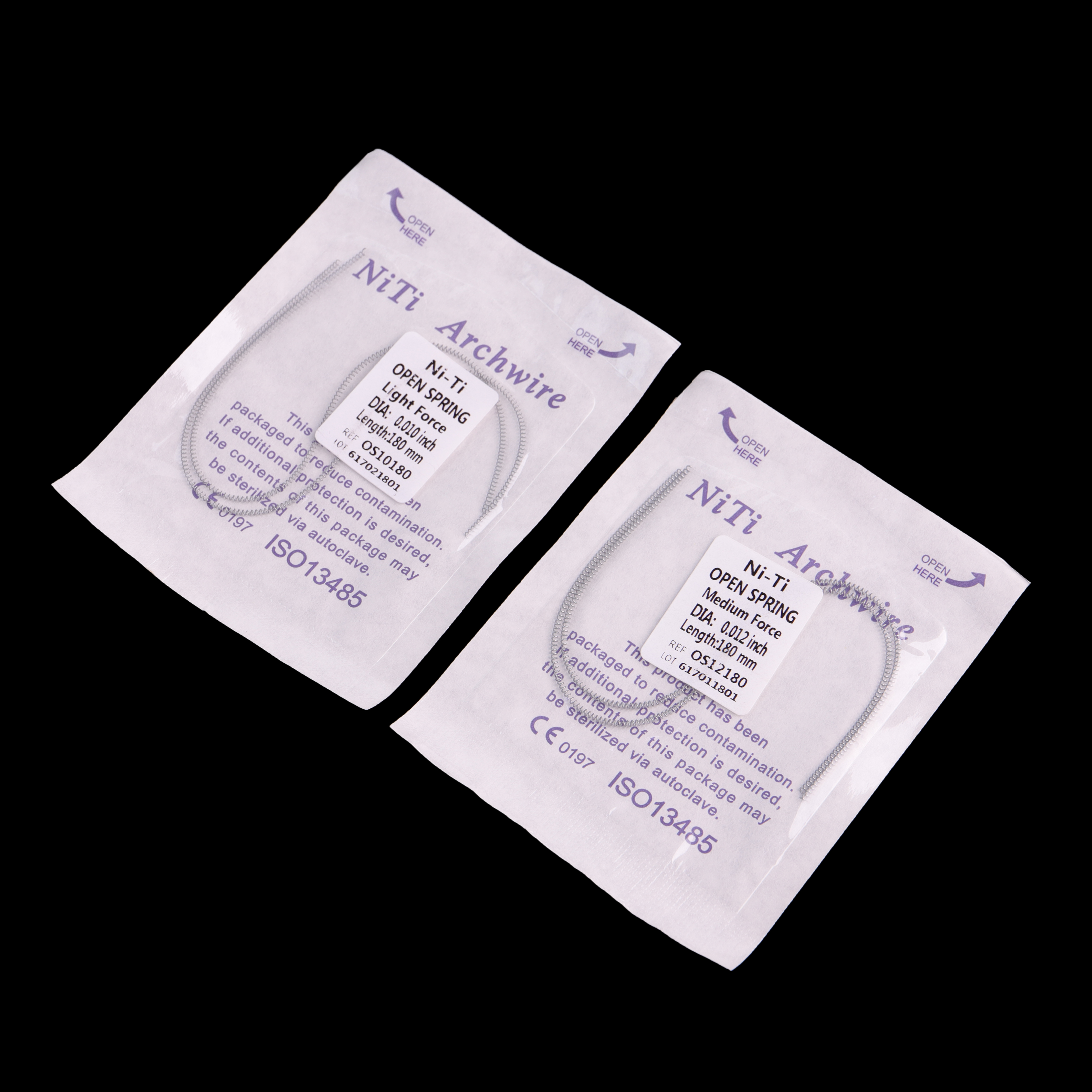 thumbnail interactive-video image 1 of 10 Pack Dental Orthodontic Open Coil Springs – NiTi Alloy Medium Force 0.012 1 of 5