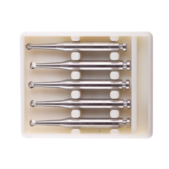 Orthdent 5pcs/Box Dental Tungsten Carbide Burs Drills Wave Surgical Bur Low Speed Round RA Series For Dental Lab Mentor Implant