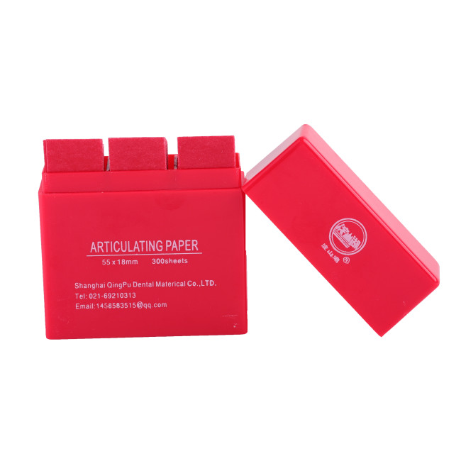 Orthdent 300Sheet/Box Dental Articulating Paper Double-sided Bite Strips 55*18mm Red/Blue Teeth Care Whitening Dentist Material