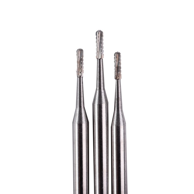 5PCS/Box Dental Trimming Straight Handpiece Carbide Burs HP557/558/701L/1156/1157/1557/1558