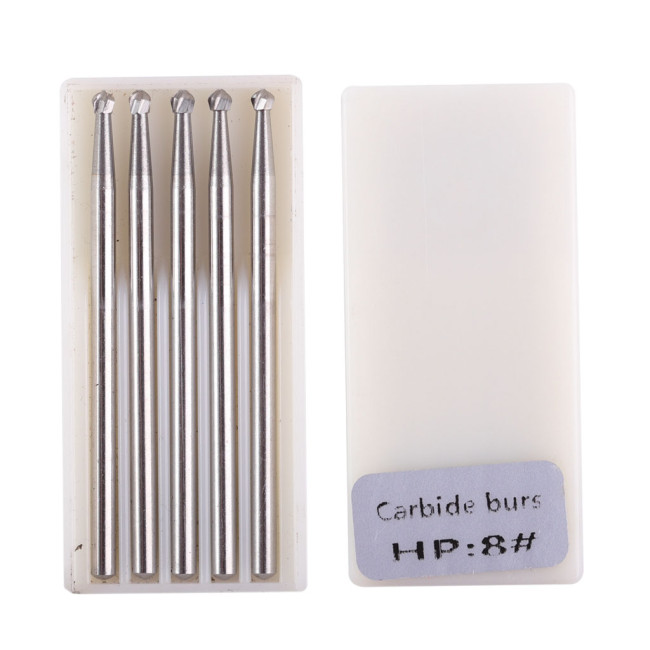 1 Box Dental Trimming Carbide Burs  for Low Speed Straight Handpiece HP 1/2/3/4/5/6/7/8