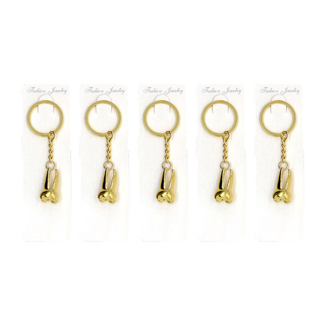 Dental Stainless Steel Mini Key chain Teeth Model Dentist Gift Key Chain Ring Ornament Gift