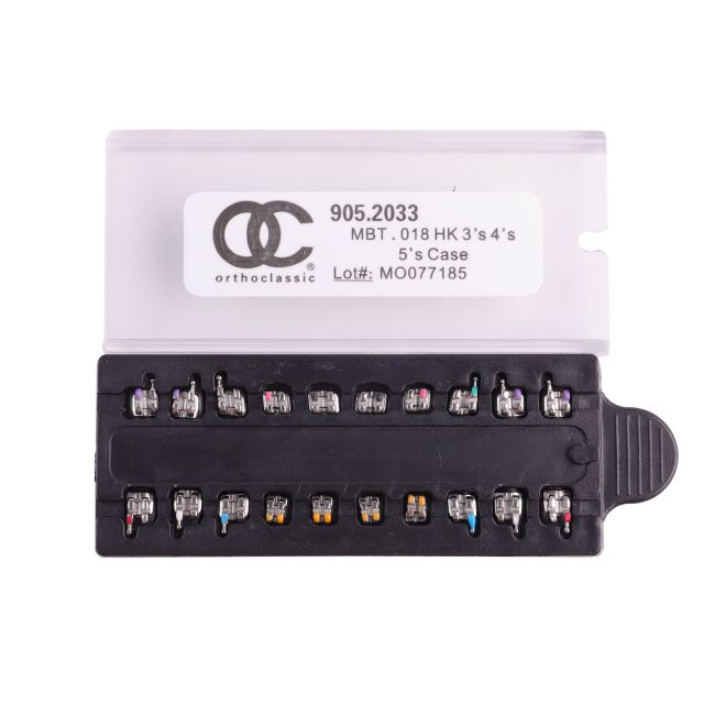 10Kits OC Brackets Dental Orthodontic Metal Brackets MIM Braces Mini MBT/Roth 022/018 Hooks 3-4-5