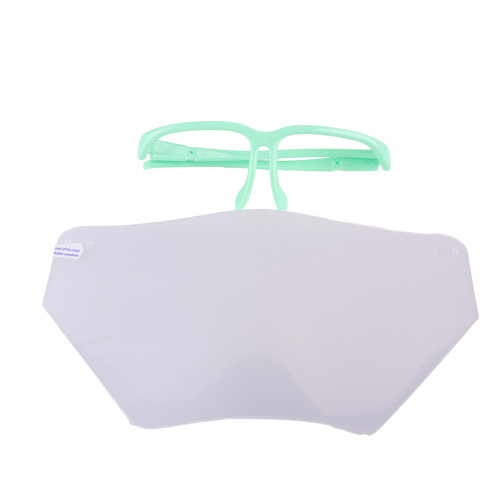 Dental  Full Face Shield Safety Anti-Fog Safety Glasses+Clear Visors Dustproof Lab Equipment green/white/pink/blue color