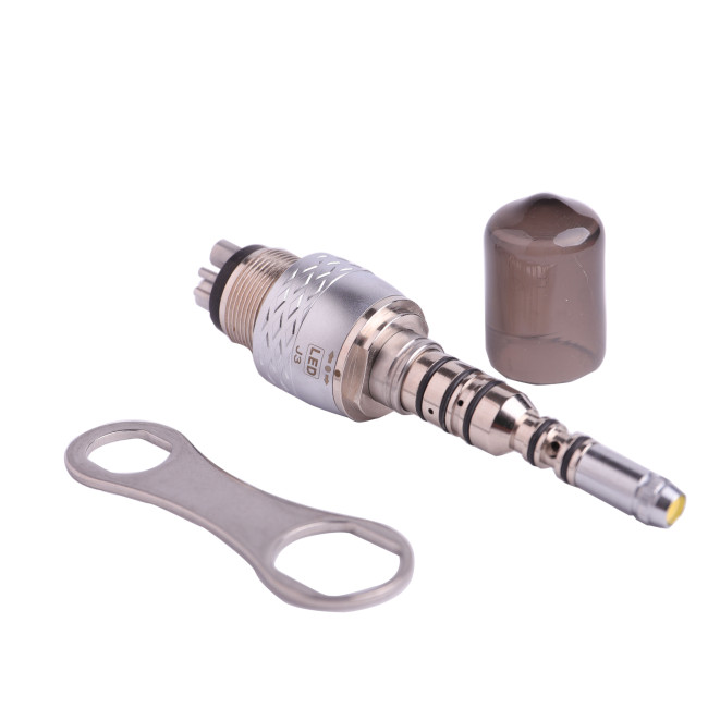 Dental Fiber Optic Multiflex Quick Coupling Coupler 6 Hole For Kavo Handpiece