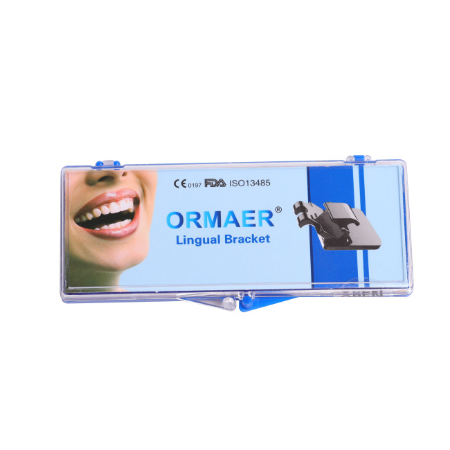 20Pcs/Kit Orthodontic Lingual Brackets Dental Metal Braces Mini Roth 0.018