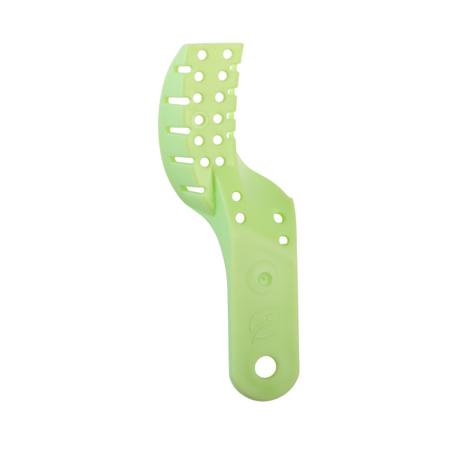 10Pcs/Pack Dental Impression Trays Perforated Autoclavable Teeth Bite Green  Plastic 10 Sizes