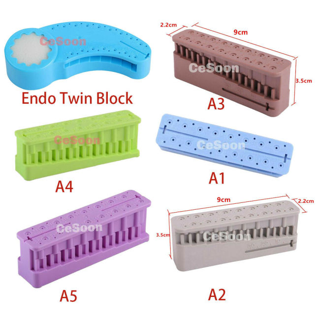 1Pc Dental Endo Block File Measuring Tools Endodontic Ruler Test Board Autoclavable