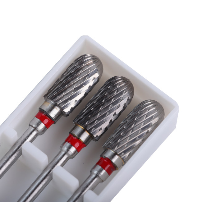 3pcs Dental Lab HP Cutter Carbide Bur CNC Tungsten Polisher Bur Drill Coarse Cutter 2.35mm Shank