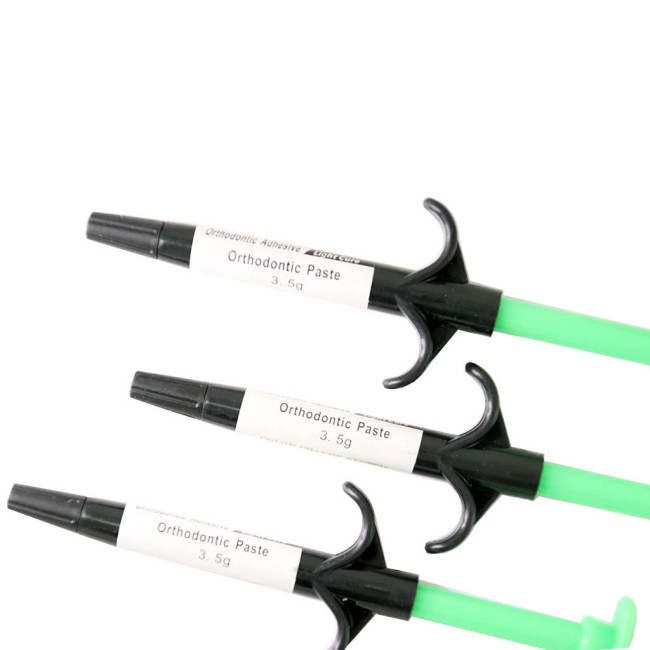 1Kit Dental Light Cure Orthodontic Adhesive Set Ortho Bonding System Green Glue Paste Resin Brackets