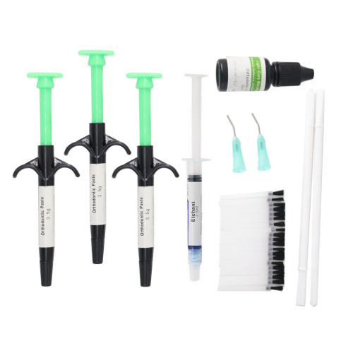 Dental Orthodontic Adhesive Resin Syringe Kit - For Bonding Brackets & Braces
