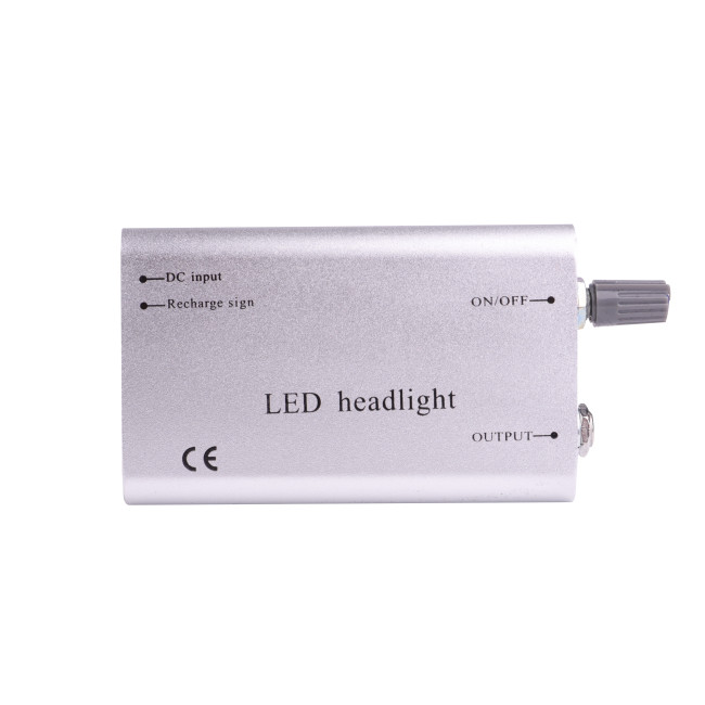 Dental LED Head Light Lamp 3W Clip-on Headlight Dental Surgical Medical Loupe Black& Silver
